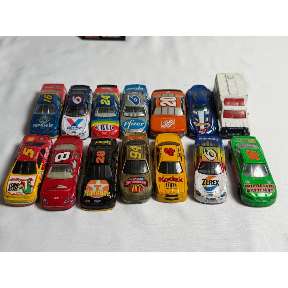 Vintage 1990's Assorted NASCAR Diecast Car Lot Unisex OS Multi Fair